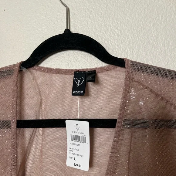 You Glow Girl Glitter Tie Front Cover Up - Picture 3 of 3